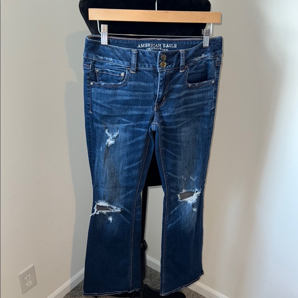 American Eagle Outfitters Super Stretch Flare Wide Leg Jeans